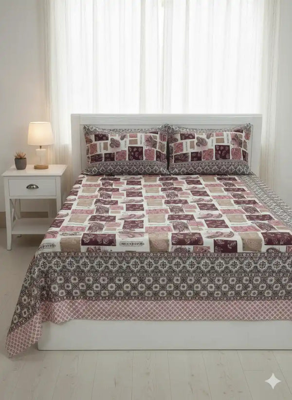 SINGLE BEDSHEETS WITH 2 PILLOW COVERS