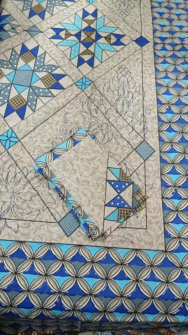 Queen Size 7ft*8.5ft Sanganeri Bedsheet With 2 Pillow Covers