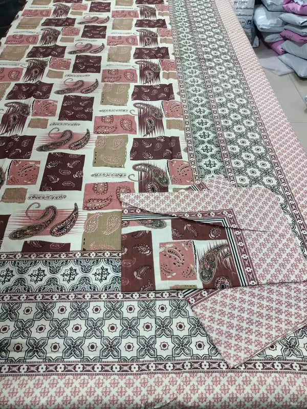 SINGLE BEDSHEETS WITH 2 PILLOW COVERS