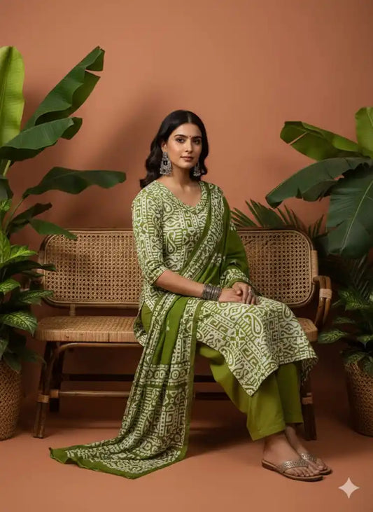 4xl Straight cut cotton Handloom Batik