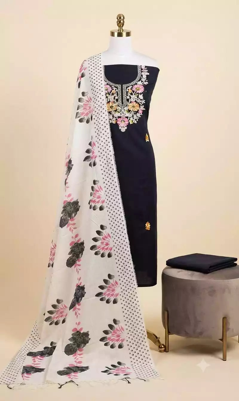 Premium Rayon Kashmiri Embroidered Suit Set