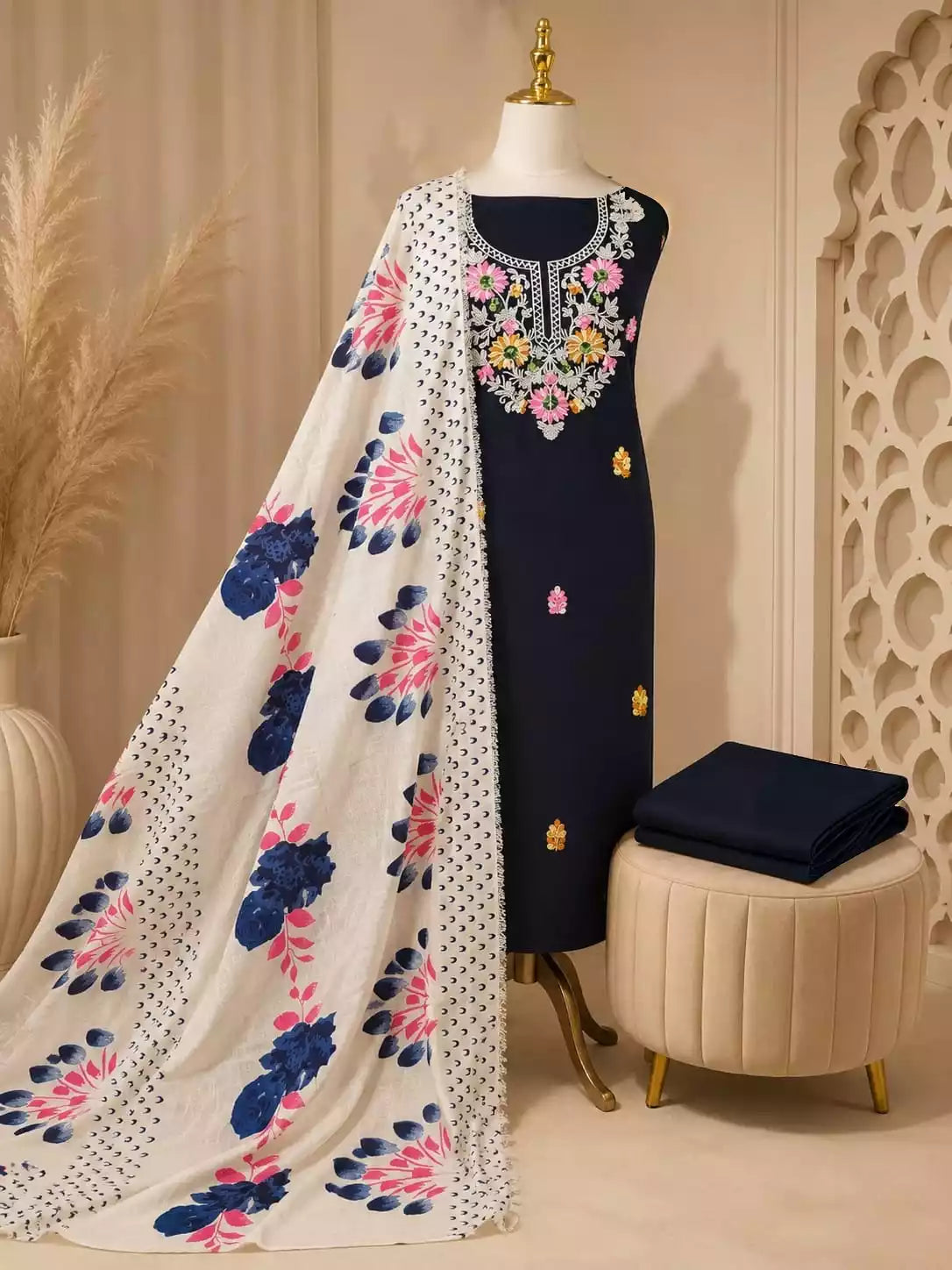 Premium Rayon Kashmiri Embroidered Suit By ASC