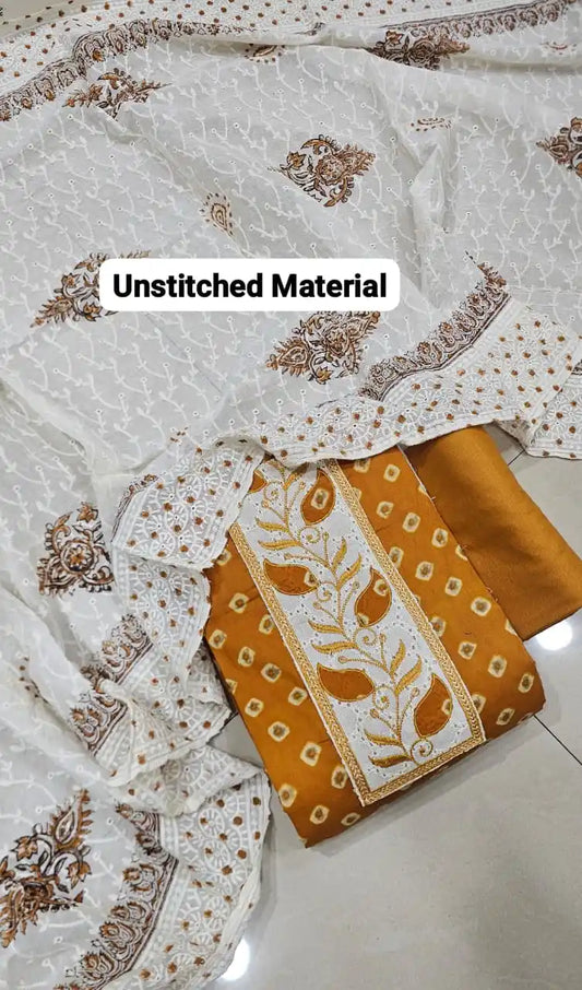 Pure Original Hand Block Jaipuri Unstitched Cotton Material