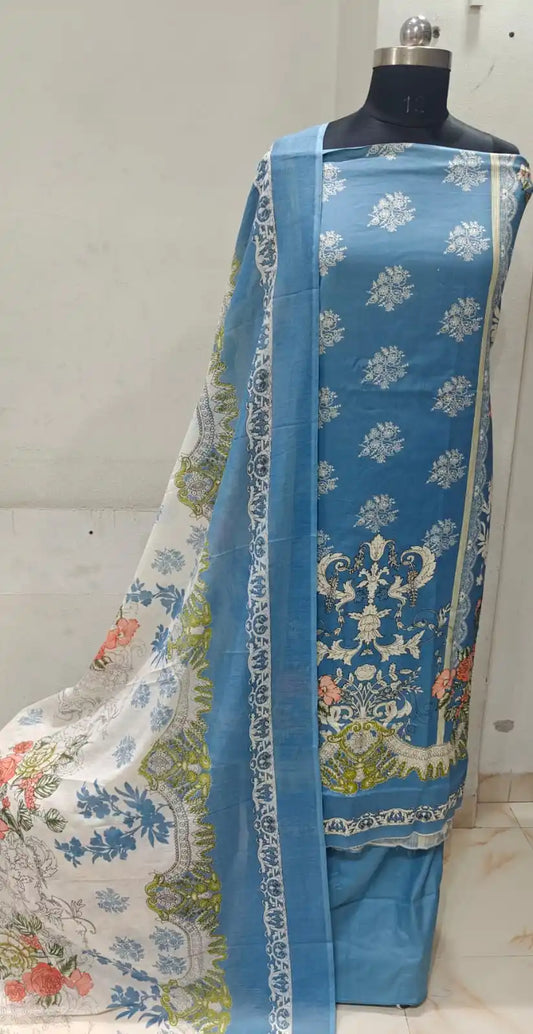 LAWN SOFT COTTON KARACHI PRINTS UNSTITCHED SUIT