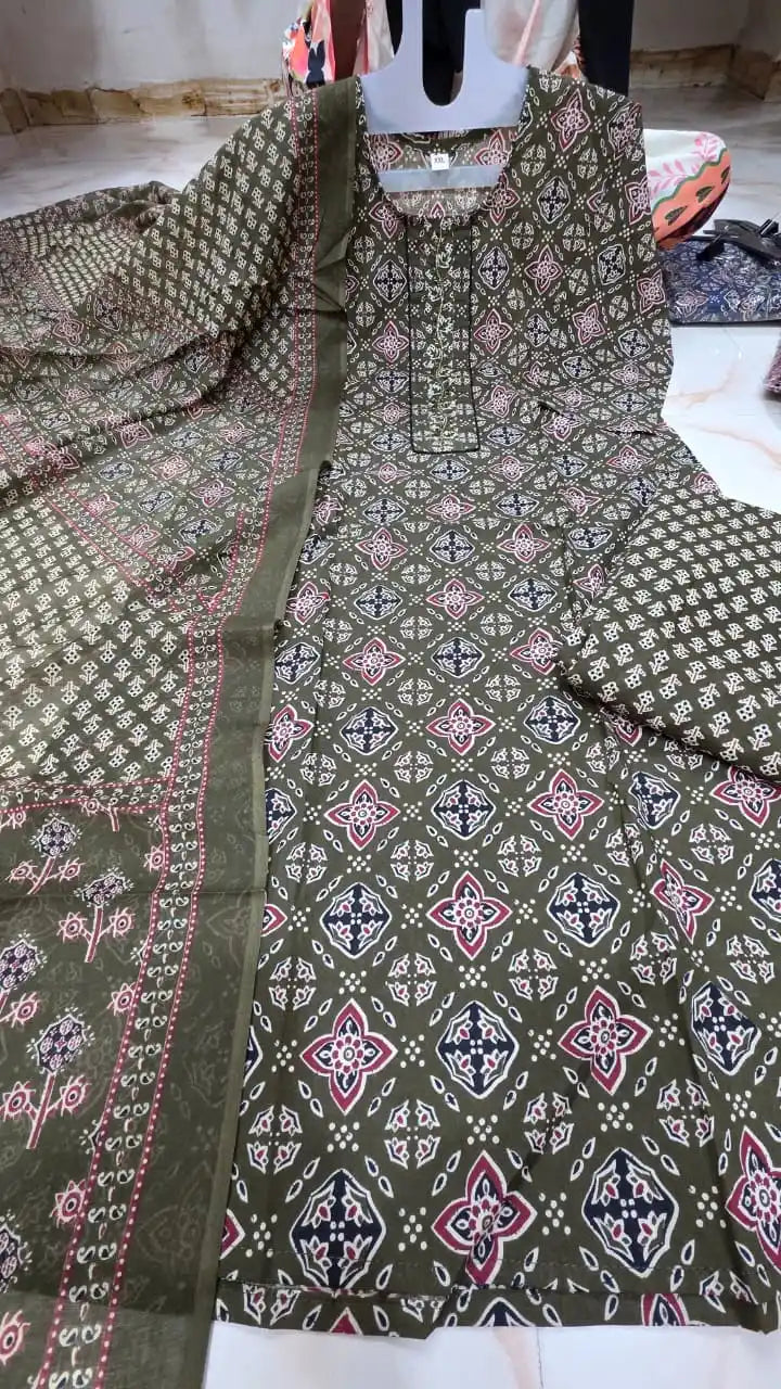 Premium Jaipuri  Readymade cotton suit