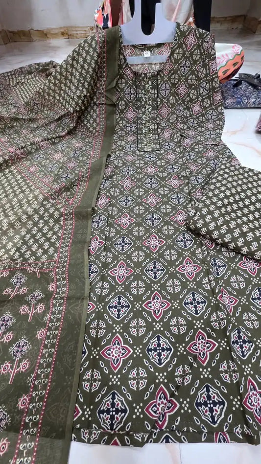 Premium Jaipuri  Readymade cotton suit