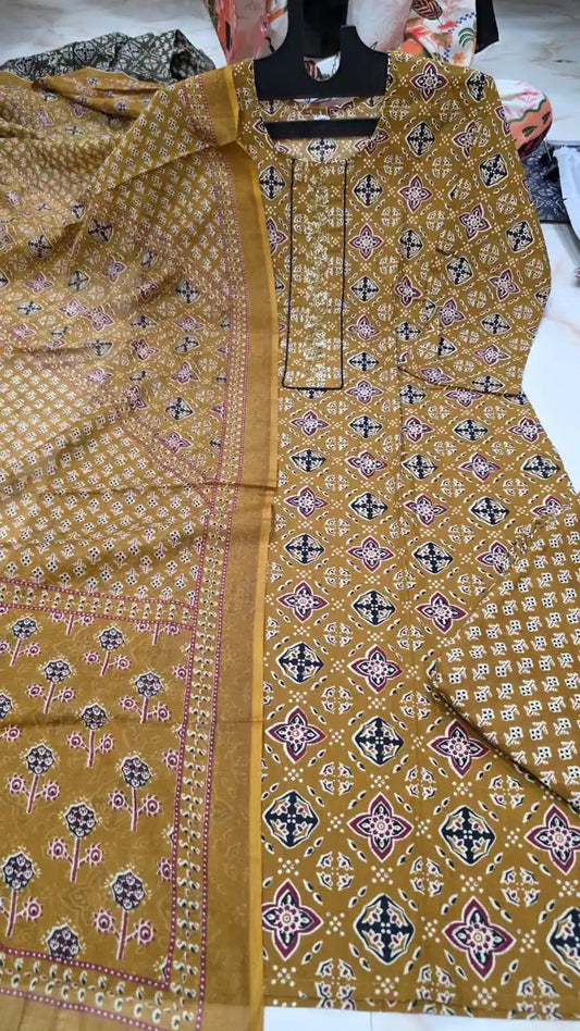 Premium Jaipuri  Readymade cotton suit