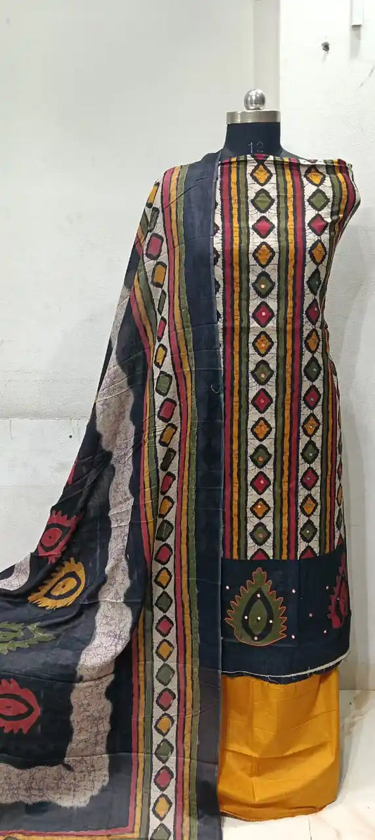 Batic Unstitched premium Cotton Unstitched Suit With Dupatta