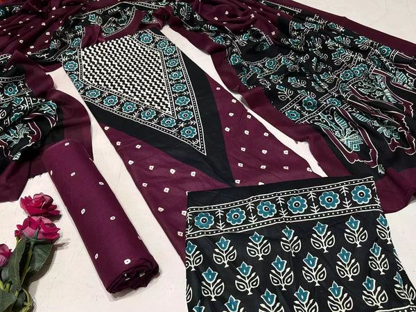 ORIGINAL KUTCHI HAND BLOCK PRINT SUIT