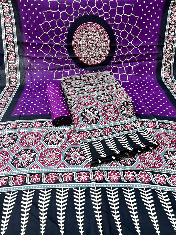 ORIGINAL KUTCHI HAND BLOCK PRINT SUIT