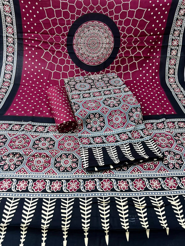 ORIGINAL KUTCHI HAND BLOCK PRINT SUIT