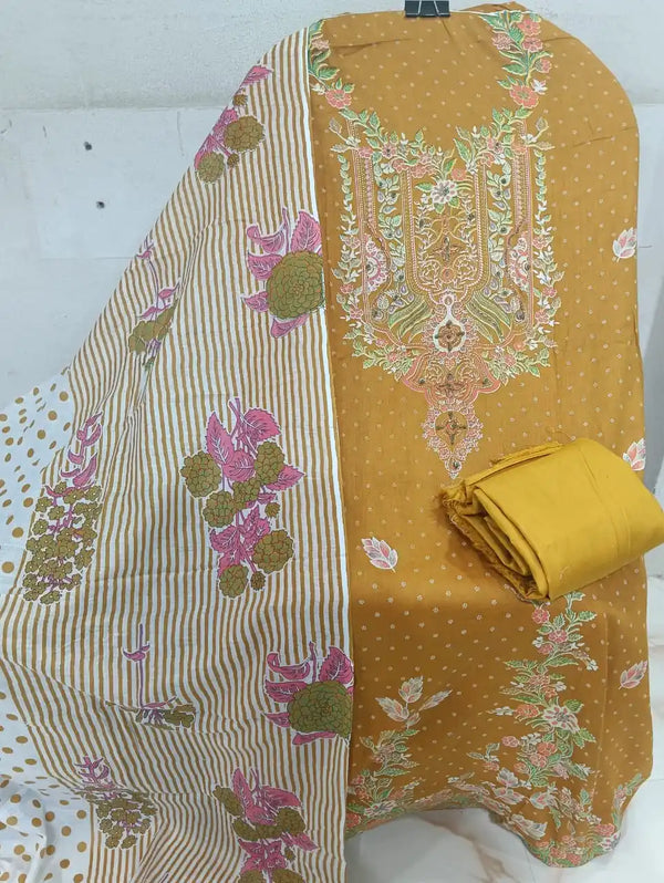 RAYON KARACHI PRINTS UNSTITCHED SUIT