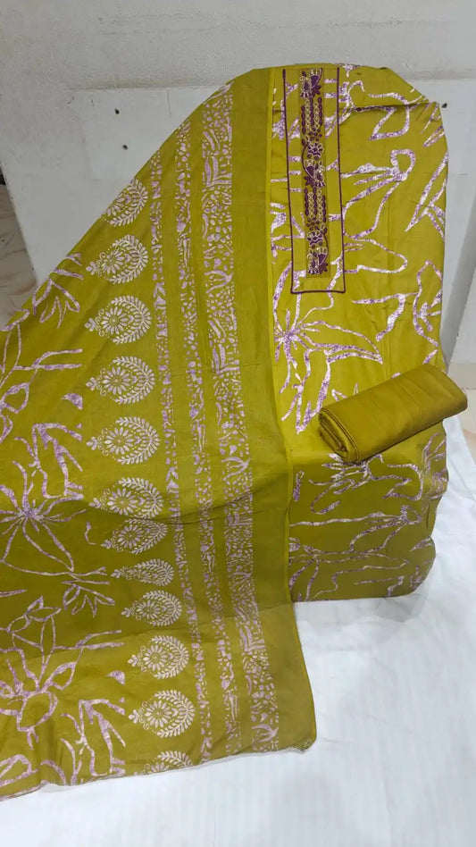 SOFT JAM COTTON KARACHI PRINTS UNSTITCHED SUIT