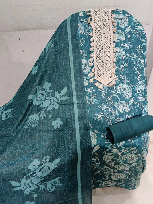 SOFT JAM COTTON KARACHI PRINTS UNSTITCHED SUIT