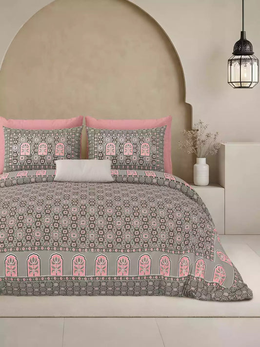 KING SIZE BEDSHEET - JAIPURI BLOCK PRINT