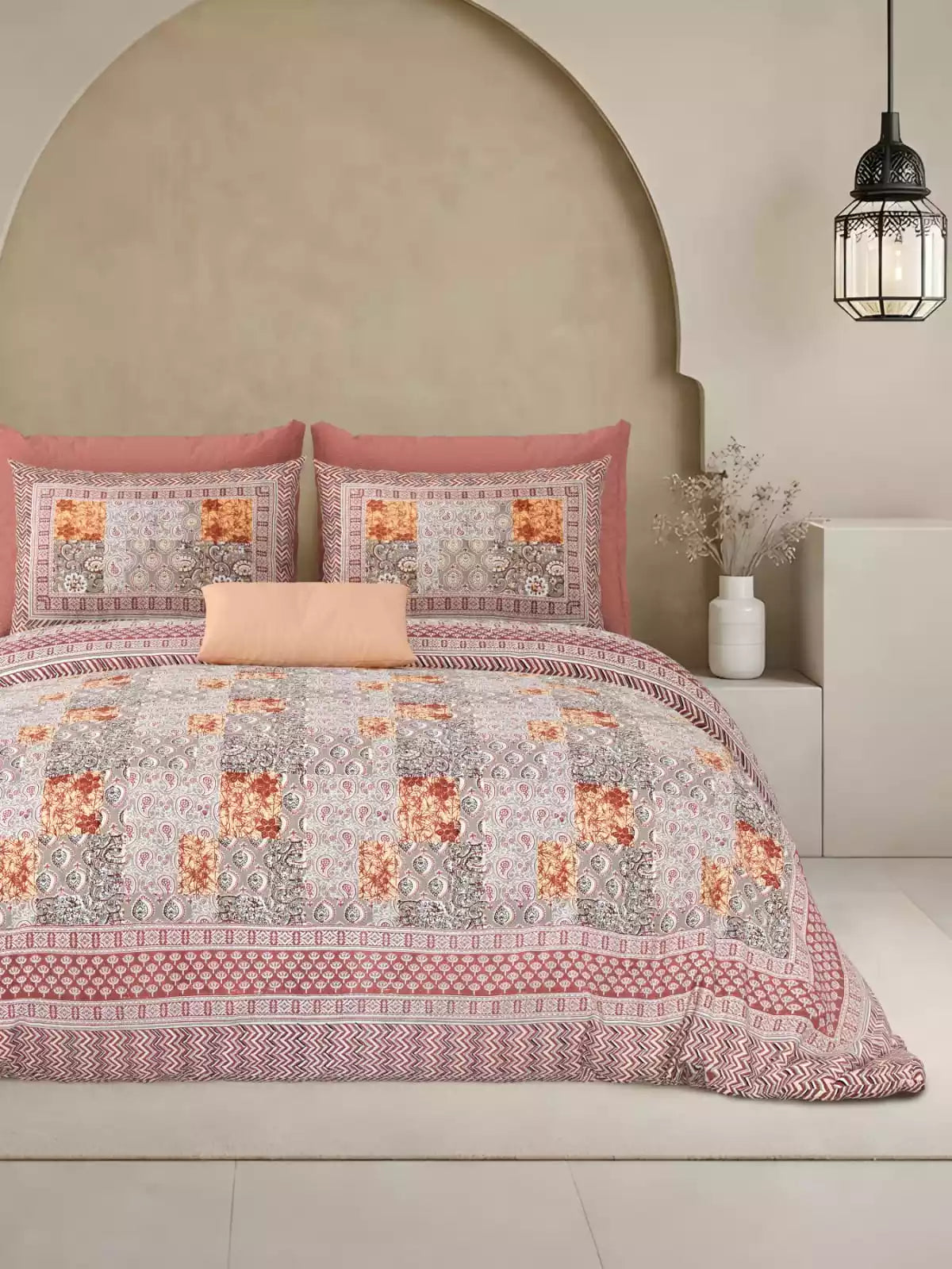 KING SIZE BEDSHEET - JAIPURI BLOCK PRINT