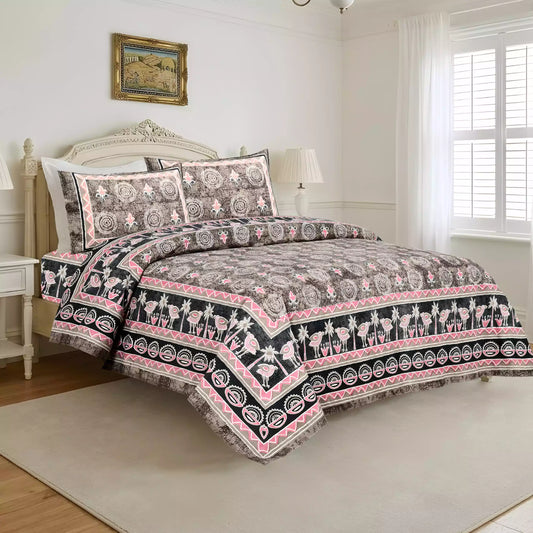 KING SIZE BEDSHEET - JAIPURI BLOCK PRINT
