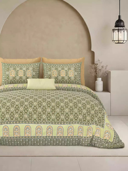 KING SIZE BEDSHEET - JAIPURI BLOCK PRINT