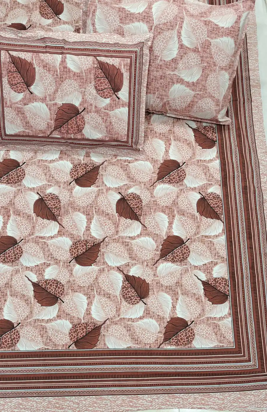 Floral Block Print King Bedsheet – ASC Fashion Store