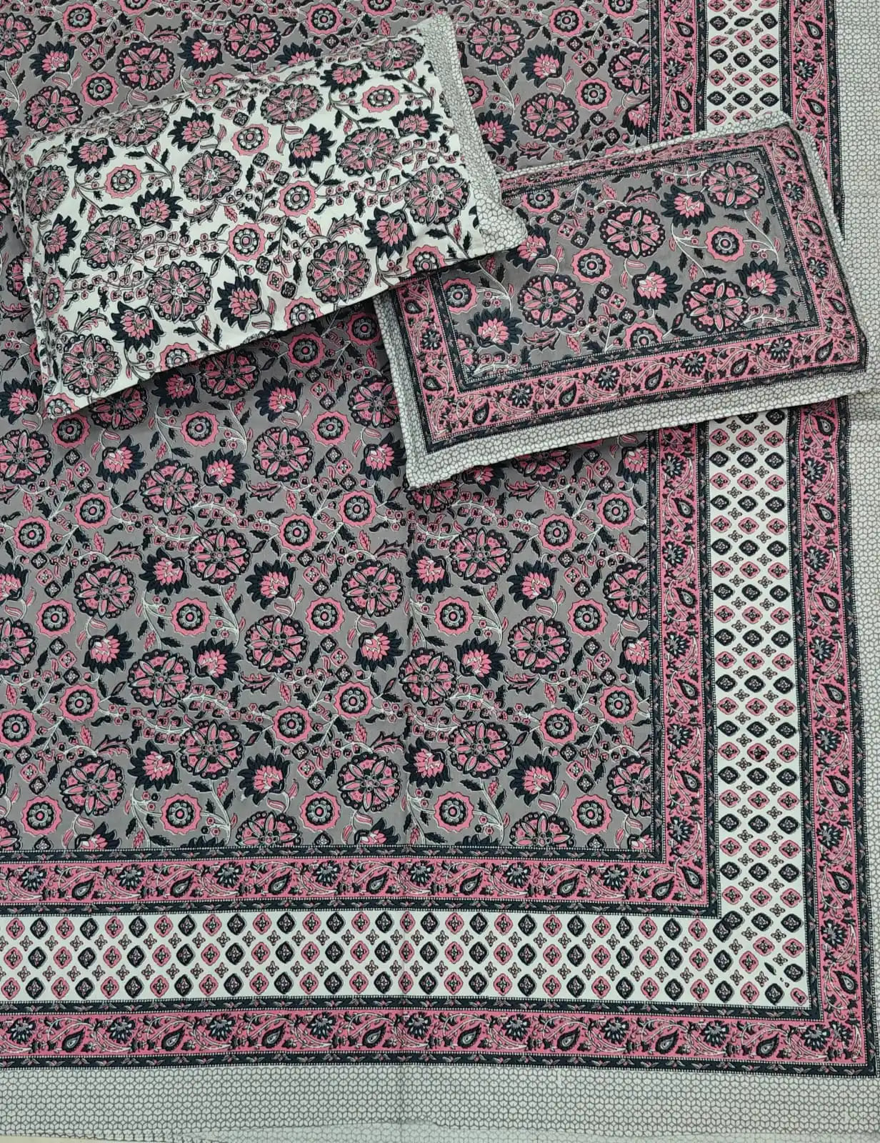 Pure Cotton 9x9 ft Bedsheet – ASC Fashion Store