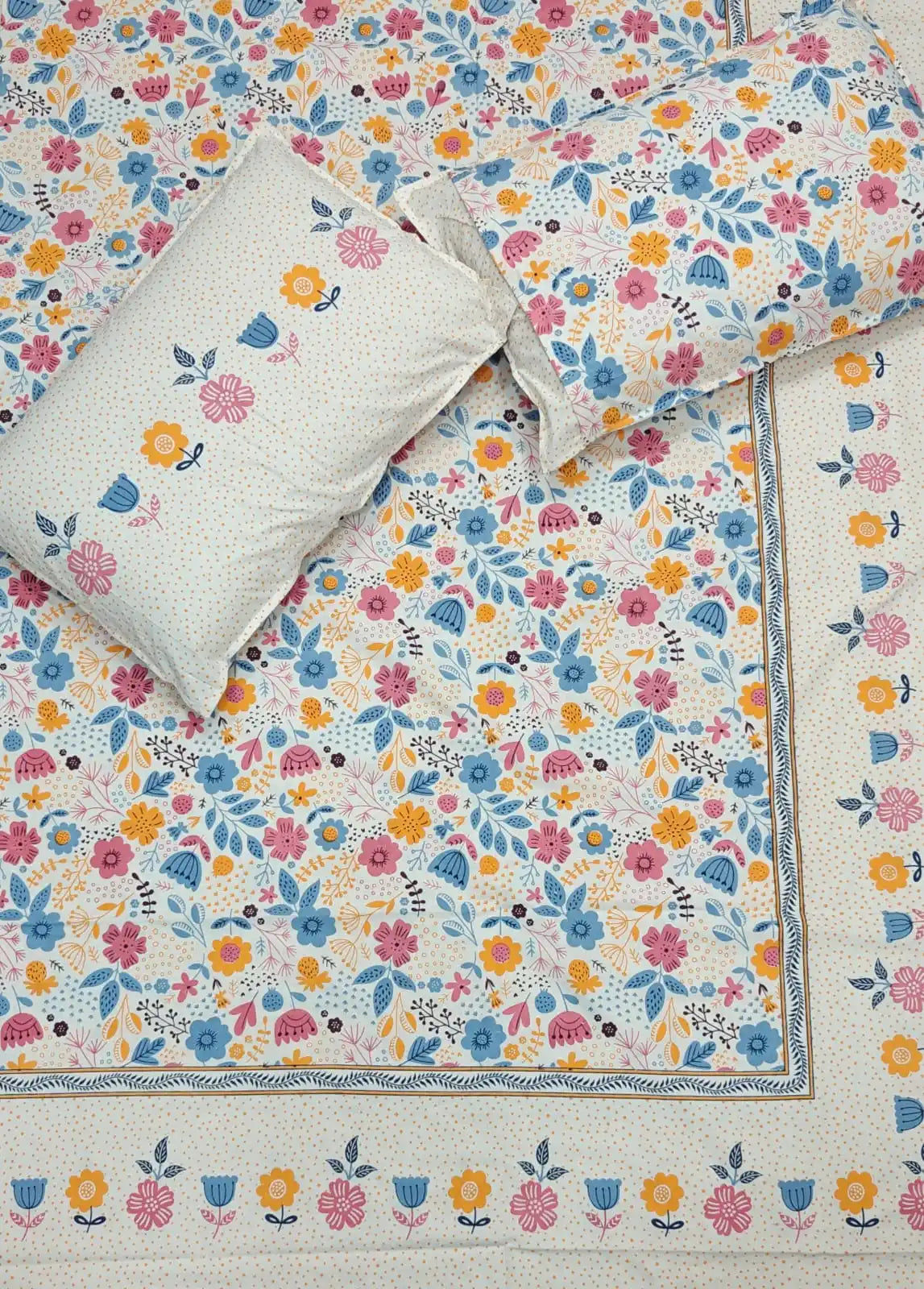 Jaipuri Cotton 9x9 ft Bedsheet – ASC Fashion Store