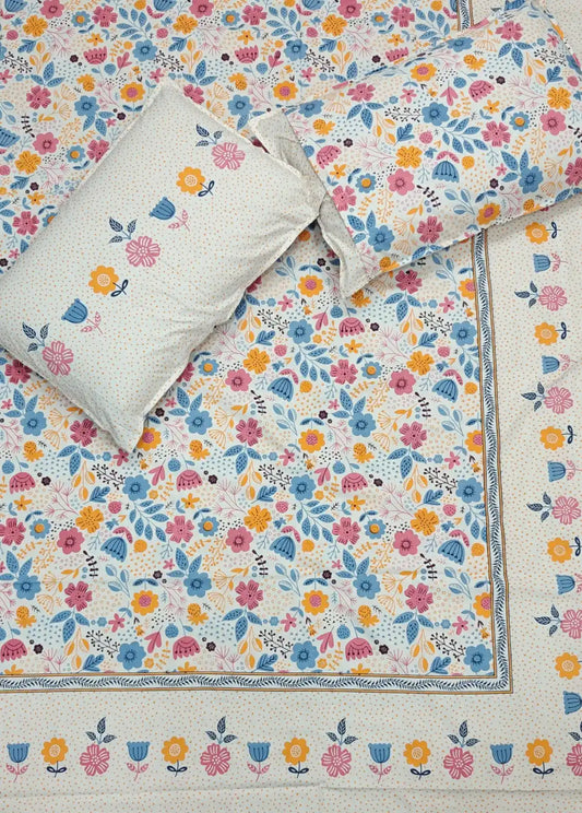 Jaipuri Cotton 9x9 ft Bedsheet – ASC Fashion Store