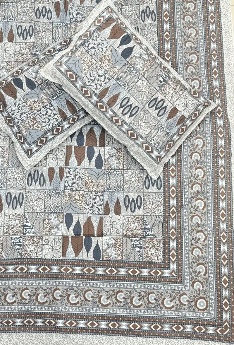 Patchwork Grid 9x9ft Super King Bedsheet ASC Fashion Store