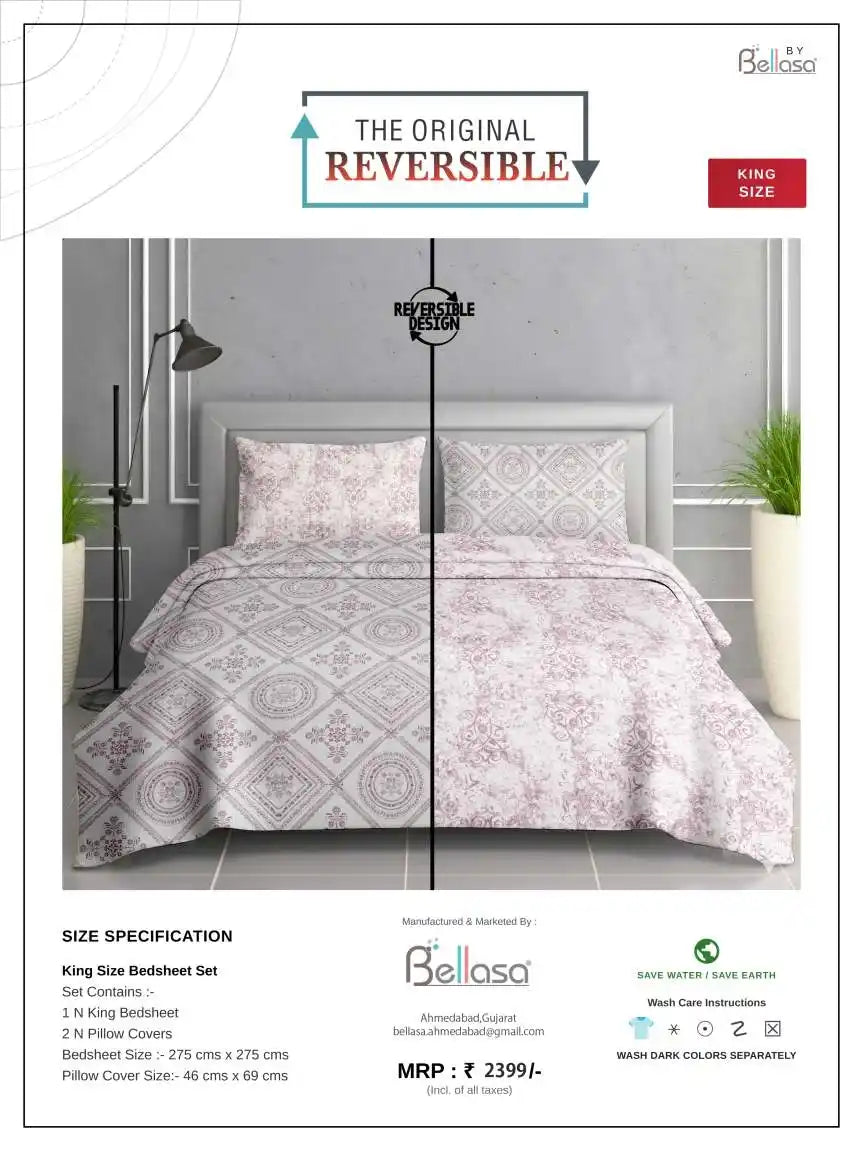 ASC Fashion Store Cotton King Bedsheet