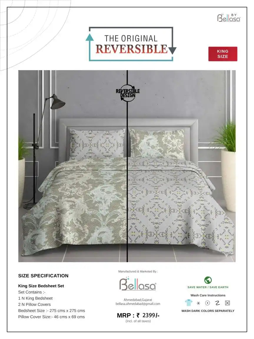 Premium Reversible Cotton Bedding Set