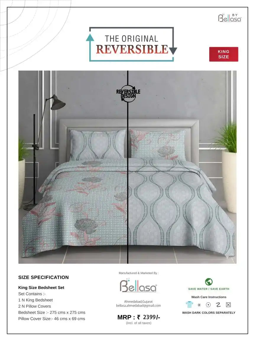 Comfortable Cotton King Bedsheet Design