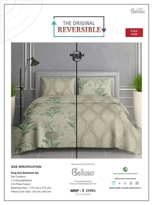 Printed Cotton King Size Bedsheet