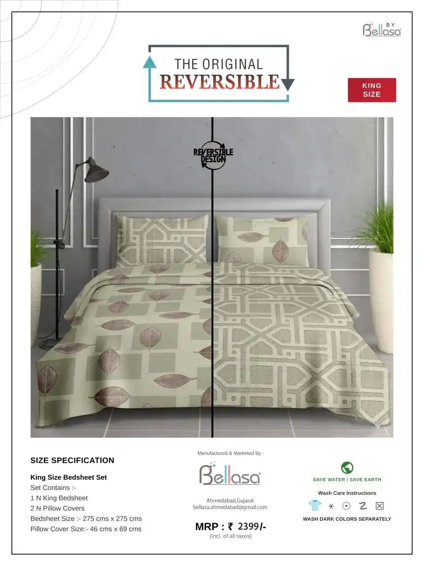 Cotton Bedsheet Detailed Print View