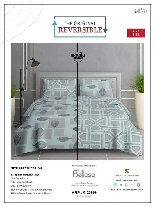 King Size Cotton Bedsheet Bedroom Setup