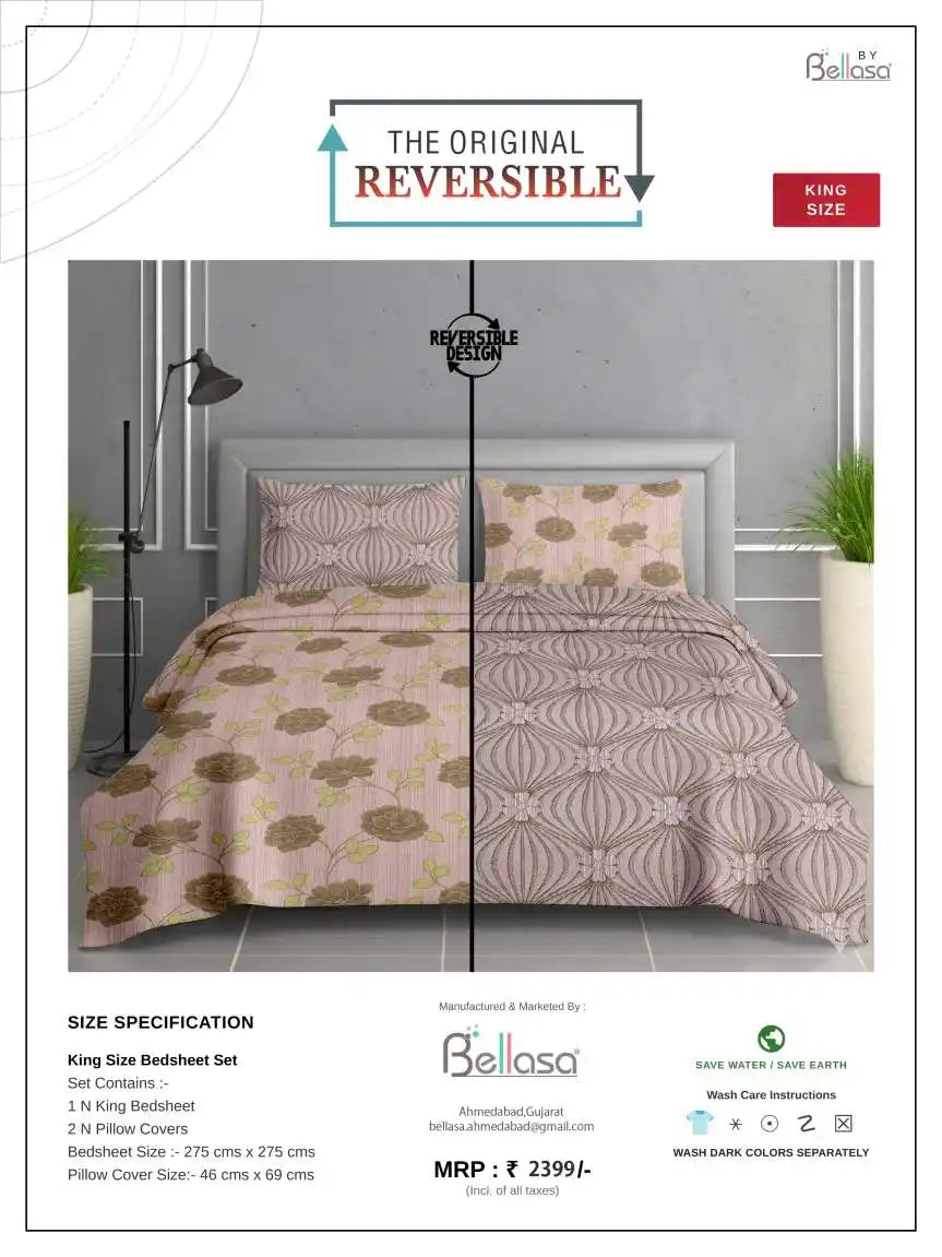 Cotton King Bedsheet Modern Design
