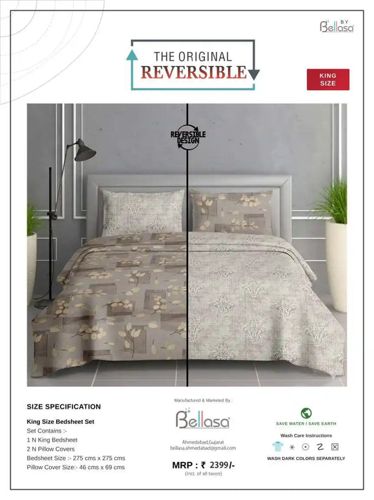 Reversible Cotton Bedsheet Full View