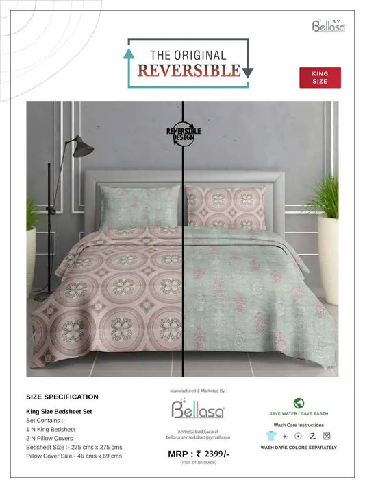 King Size Cotton Bedsheet Front Design