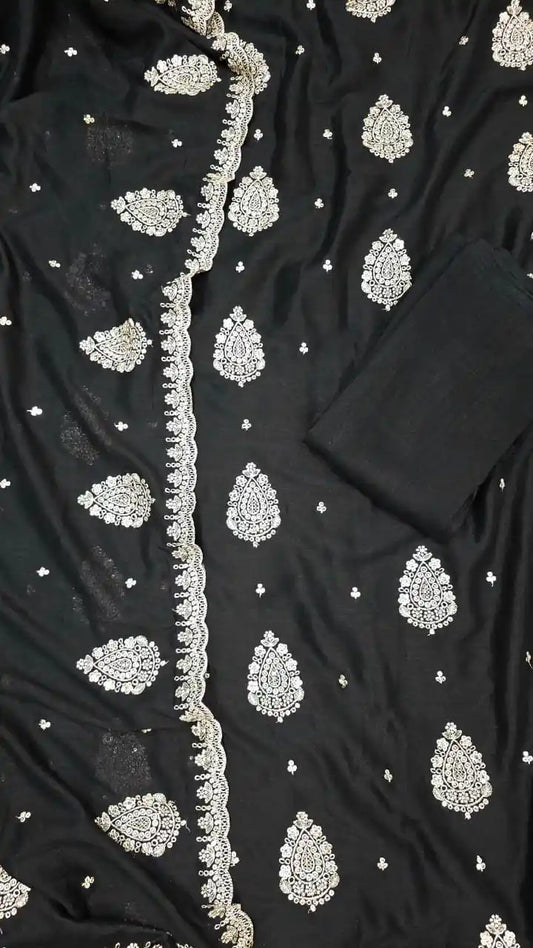 Kashmiri Silk Designer Material