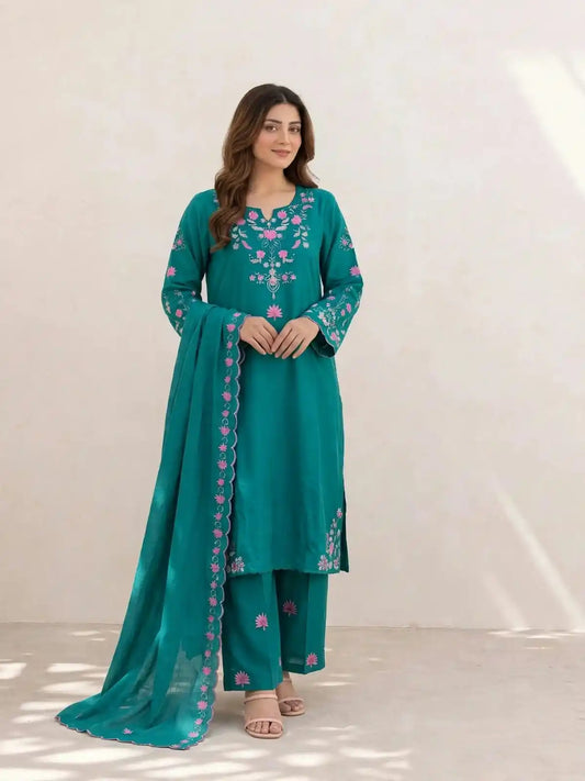 Women's Jimmy Choo Embroidered Readymade Designer Suit - ASC Fashion Store