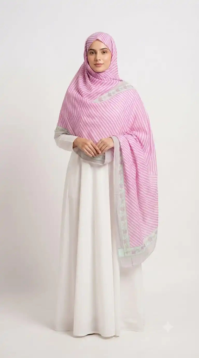 ASC Mal Soft Cotton Namaazi Printed Dupatta for Women