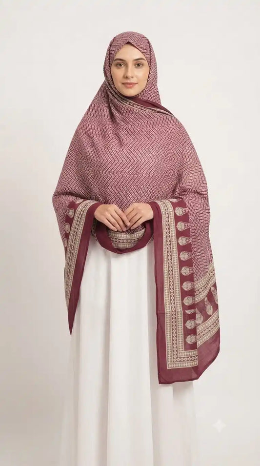 ASC Floral Printed Mal Soft Cotton Dupatta for Women