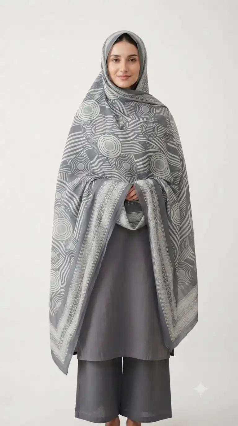 Mal Soft Cotton Namaazi Printed Dupatta