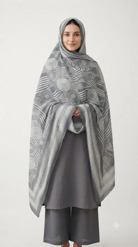 Mal Soft Cotton Namaazi Printed Dupatta
