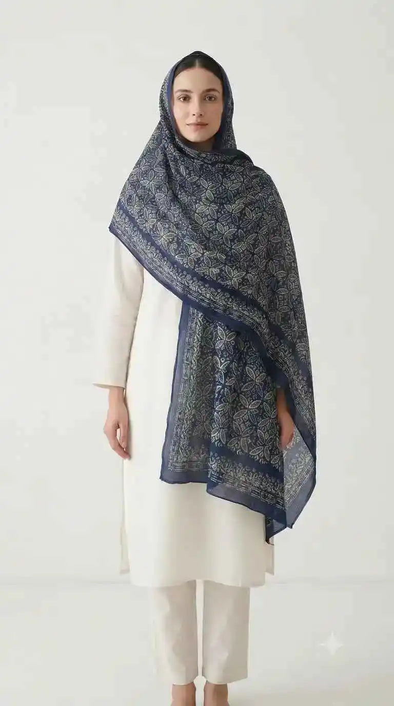 Women's Mal Soft Cotton Namaazi Printed Dupatta by ASC