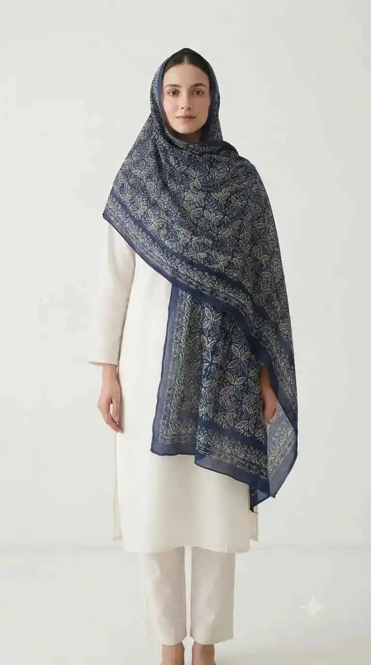Women's Mal Soft Cotton Namaazi Printed Dupatta by ASC