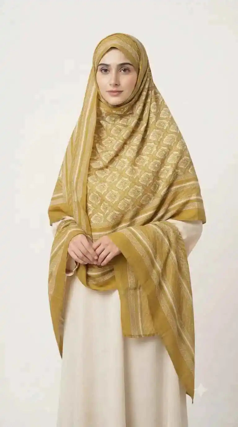 Women's Mal Soft Cotton Namaazi Printed Dupatta by ASC