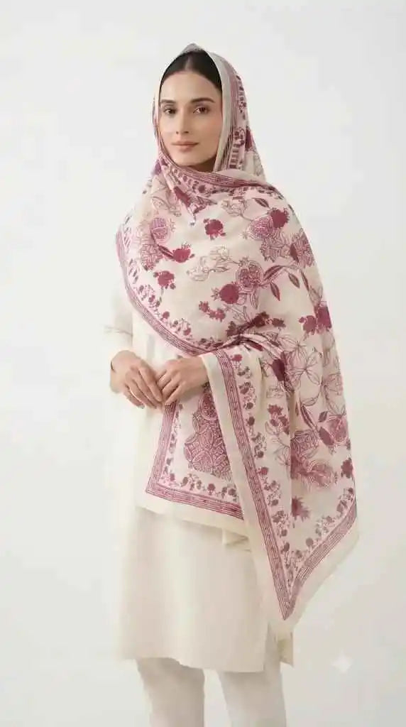 ASC Mal Soft Cotton Namaazi Printed Dupatta