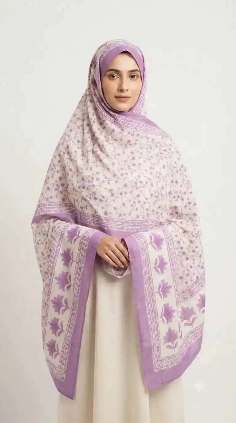 ASC Mal Soft Cotton Namaazi Printed Dupatta
