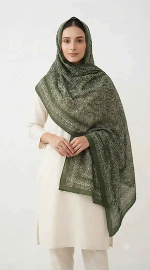 ASC Mal Soft Cotton Namaazi Printed Dupatta