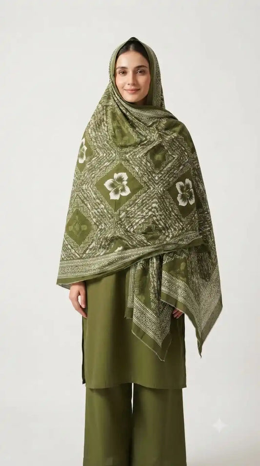 Mal Soft Cotton Namaazi Printed Dupatta