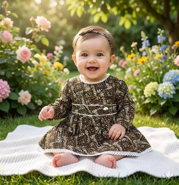 Newborn Baby Pretty Cotton Frock by ASC